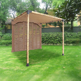 NNEDSZ Roof Pergola Gazebo Shed Matte Black Steel Brackets and Coffee Screen DIY Kits