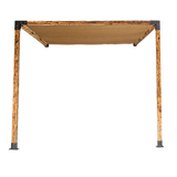 NNEDSZ Roof Pergola Gazebo Shed Matte Black Steel Brackets and Coffee Screen DIY Kits