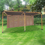 NNEDSZ Roof Pergola Gazebo Shed Matte Black Steel Brackets and Black Screens DIY Kits