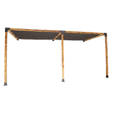 NNEDSZ Roof Pergola Gazebo Shed Matte Black Steel Brackets and Black Screens DIY Kits