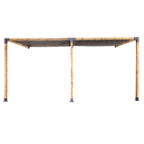NNEDSZ Roof Pergola Gazebo Shed Matte Black Steel Brackets and Black Screens DIY Kits