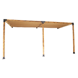 NNEDSZ Roof Pergola Gazebo Shed Matte Black Steel Brackets and Coffee Screens DIY Kits