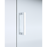 NNEDSZ 40mm Adjustable Contemporary Corner Sliding Chrome Shower Screen 86x80cm