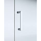 NNEDSZ 40mm Adjustable Contemporary Corner Sliding Chrome Shower Screen 86x101cm