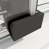 NNEDSZ 40mm Adjustable Contemporary Corner Sliding Chrome Shower Screen 86x101cm