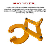 NNEDSZ Steel Single Scissor Pallet Puller Clamp 1 Ton Capacity Pallet Grabber