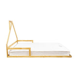 NNEDSZ Pine Wood Floor Bed House Frame for Kids and Toddlers