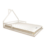 NNEDSZ Pine Wood Floor Bed House Frame for Kids and Toddlers