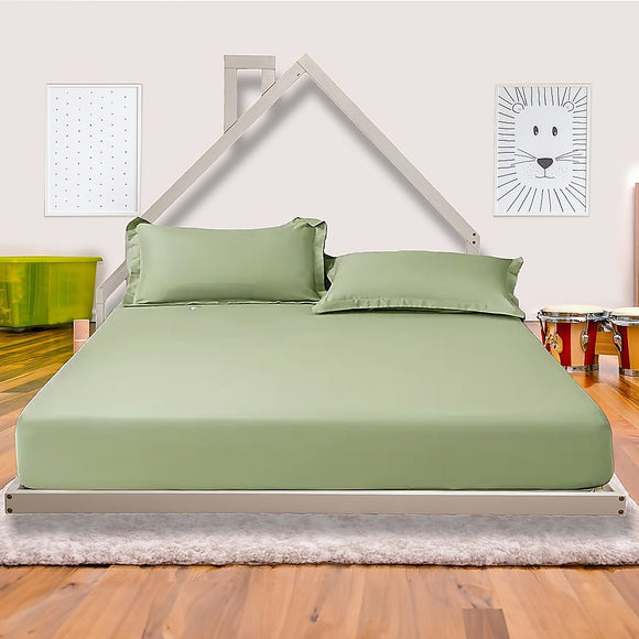 NNEDSZ Pine Wood Floor Bed House Frame for Kids and Toddlers