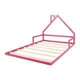NNEDSZ Pine Wood Floor Bed House Frame for Kids and Toddlers