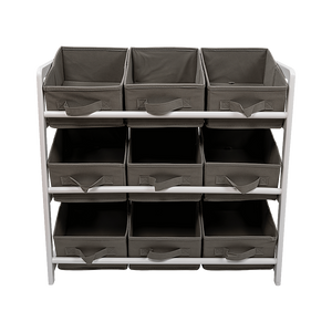 NNEDSZ Kids Toy Box Storage Unit Drawers Childrens Bedroom Shelf Baby Nursery Furniture Grey