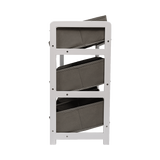 NNEDSZ Kids Toy Box Storage Unit Drawers Childrens Bedroom Shelf Baby Nursery Furniture Grey