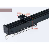NNEDSZ 1.5m Double Curtain Tracks Aluminium Rail & Brackets For Both Curtain and Sheer with ceiling and wall accessories
