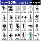 NNEDSZ 1000PCS Car Retainer Clips Auto Fasteners Push Trim Clips Pin Rivet Bumper Kit