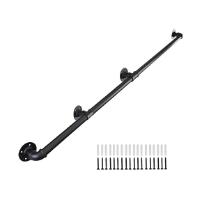 NNEDSZ 1m Handrail Stair Rail Grab Balustrade Staircase Banister + Installation Kit