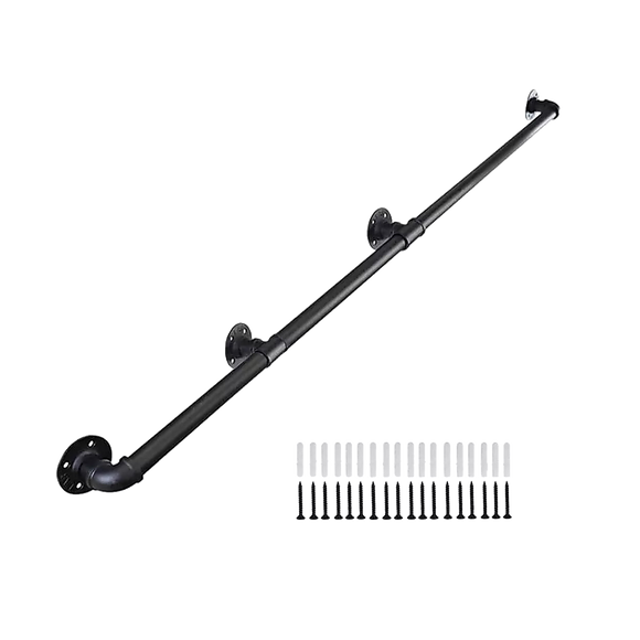 NNEDSZ 1m Handrail Stair Rail Grab Balustrade Staircase Banister + Installation Kit