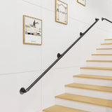 NNEDSZ 2m Handrail Stair Rail Grab Balustrade Staircase Banister + Installation Kit
