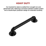 NNEDSZ 2m Handrail Stair Rail Grab Balustrade Staircase Banister + Installation Kit