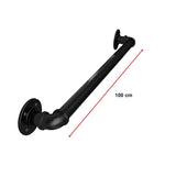 NNEDSZ 2m Handrail Stair Rail Grab Balustrade Staircase Banister + Installation Kit