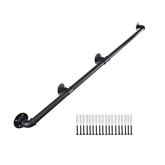 NNEDSZ 3m Handrail Stair Rail Grab Balustrade Staircase Banister + Installation Kit