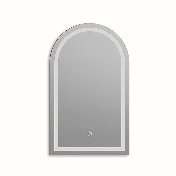 NNEDSZ Arched LED Wall Mirror Bathroom Mirrors Makeup Anti-fog 600mm x 1000mm