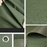 NNEDSZ 2m x 3m Army Tarp Heavy Duty 400GSM Tarpaulin Canvas Cover Waterproof Sun Blocked