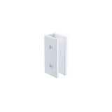 NNEDSZ 90cm Frameless Glass Bath Screen with Brass Brackets - White