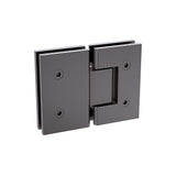 NNEDSZ 100cm Frameless Glass Bath Screen with Channel and Stainless Steel Hinges- Gunmetal