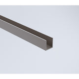 NNEDSZ 120cm Frameless Glass Bath Screen with Channel and Stainless Steel Hinges- Gunmetal