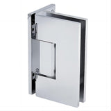 NNEDSZ 90cm Frameless Swing Bath Screen with Chrome Hardware