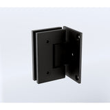 NNEDSZ 90cm Frameless Swing Bath Panel with Black Hardware