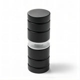NNEDSZ 120cm Wall to Wall Frameless Shower Screen with Black Brackets and SS Hinges, Round Knob Handle