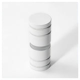 NNEDSZ 120cm Wall to Wall Frameless Shower Screen with White Brackets and SS Hinges, Round Knob Handle