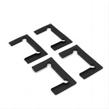 110cm Wall to Wall Frameless Shower Screen with Nickel Channel and SS Hinges , Square Double Pull Handle