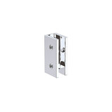 NNEDSZ 120x70cm Corner Frameless Shower Screen with Chrome Brackets and SS Hinges, Square Knob Handle