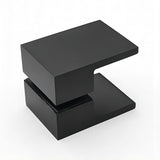 NNEDSZ 100x70cm Corner Frameless Shower Screen with Black Brackets and SS Hinges, Square Double Pull Handle