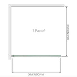 100x100cm Corner Frameless Shower Screen – Gold Wall Channel with Brass Hinges & Square Knob Handle
