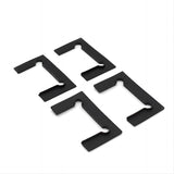 NNEDSZ 120x120cm Corner Frameless Shower Screen with Black Channel and Brass Hinges, Square Knob Handle