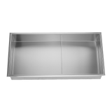 NNEDSZ 641 x 336 x 101mm Shower Niche Double Shelf Organizer No Tile Needed in Stainless Steel Finish