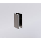 90x90cm Double Door Corner Shower Screen with Gunmetal Brackets and SS Hinges, Square knob Handle