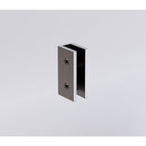 100x110cm Double Door Corner Shower Screen with Gunmetal Brackets and SS Hinges, Square knob Handle
