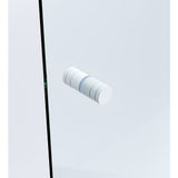100x100cm Double Door Corner Shower Screen with Channels and SS Hinges - White