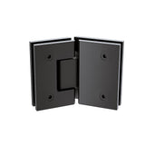 NNEDSZ 90cm Frameless Diamond Shower Screen with Black Brackets and SS Hinges, Round Knob Handle