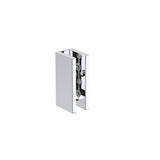 NNEDSZ 90cm Frameless Diamond Shower Screen with Chrome Brackets and SS Hinges, Square Double Pull Handle