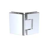 NNEDSZ 100cm Frameless Diamond Shower Screen with Chrome Brackets and SS Hinges, Square Double Pull Handle
