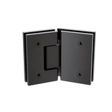 NNEDSZ 100cm Frameless Diamond Shower Screen with Black Brackets and SS Hinges, Square Double Pull Handle