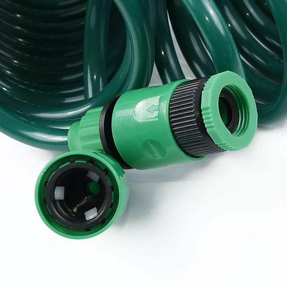NNEDSZ 30M Garden Hose Heavy-Duty Coiled Spiral Car Washing Cleaning Water Hose Garden