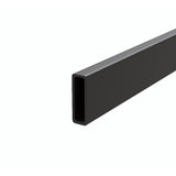 160cm Frameless Glass Sliding Shower Door with Black Rail and Hardware
