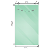 120cm Frameless Glass Sliding Shower Door with Gunmetal Rail and Hardware