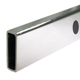 180x90cm Frameless Glass Sliding Corner Shower with Chrome Rail and Hardware